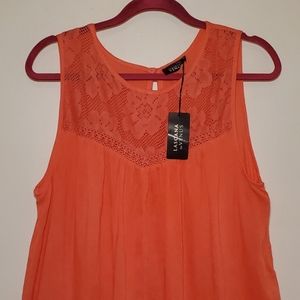 Salmon Sleeveless Blouse